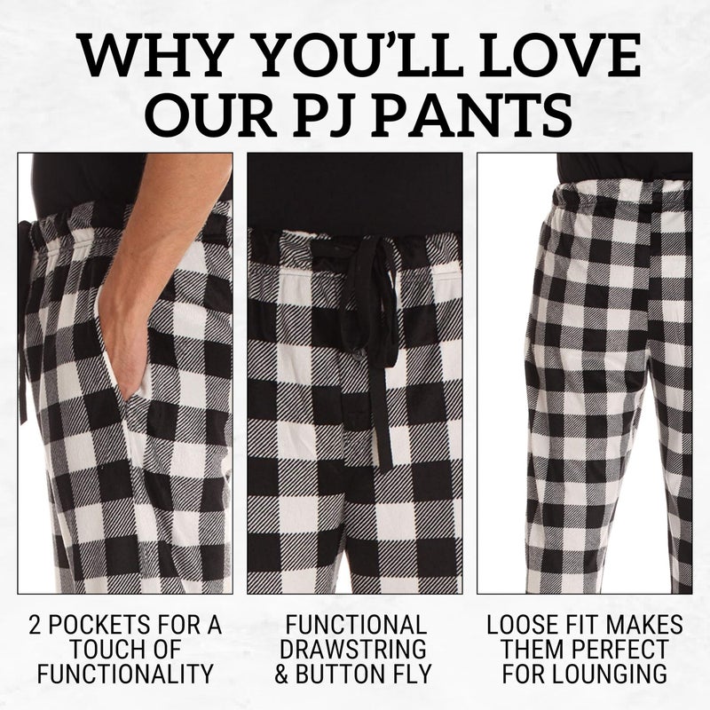 #followme 45903-3B-XXL Fleece Pajama Pants for Men/Sleepwear/PJs - Image 5
